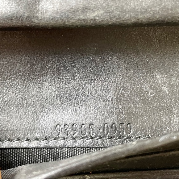 Gucci distressed gray black monogram denim Jackie long wallet - Picture 10 of 10